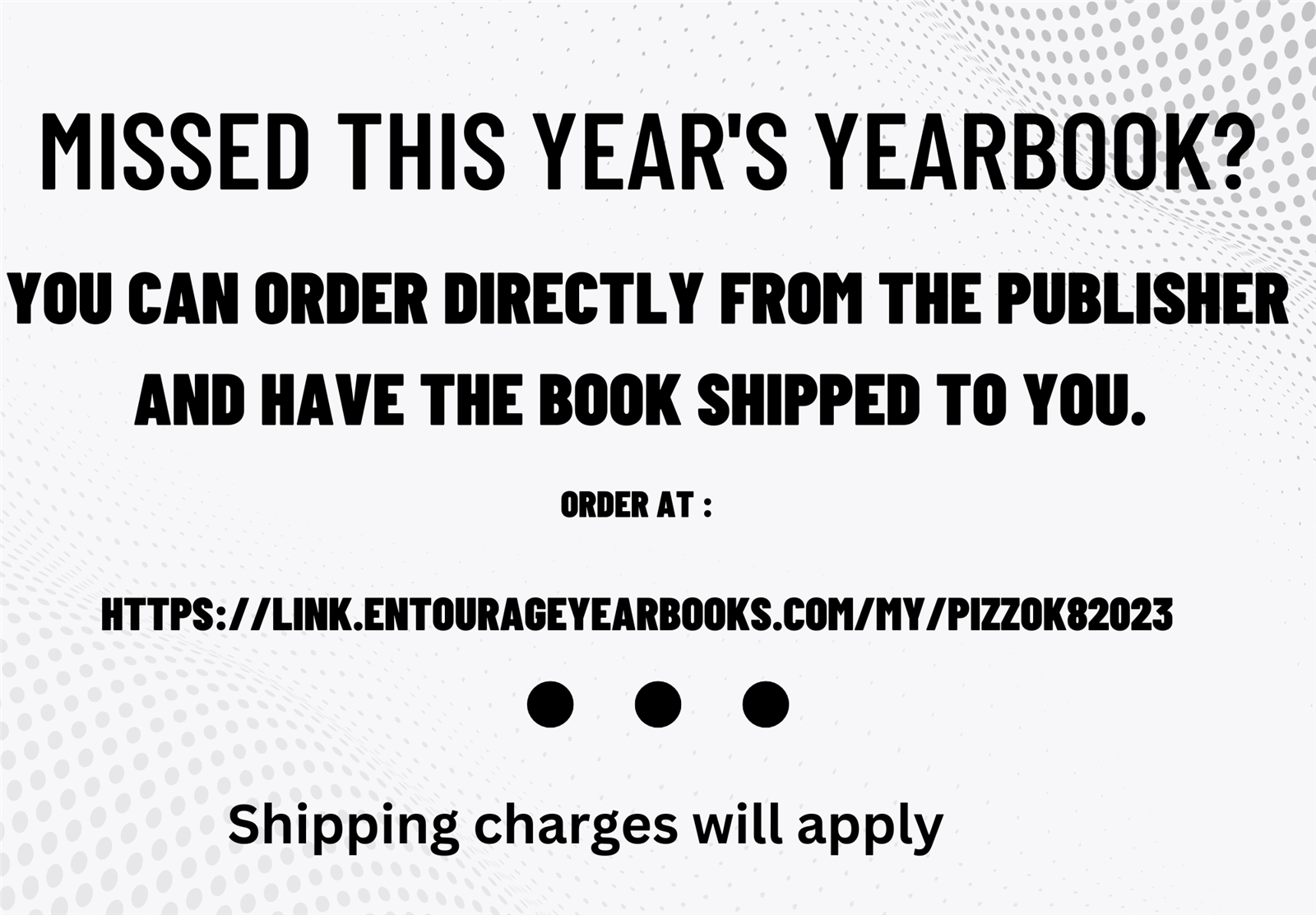  link with site to buy a yearbook if needed.  black and white background